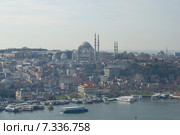 Стамбул в утренней дымке (2015 год). Редакционное фото, фотограф Виктор Карасев / Фотобанк Лори