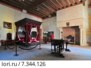 Interior of Clos Luce mansion in Amboise. Leonardo da Vinci lived here for the last three years of his life and died there on 2 May 1520. Редакционное фото, агентство BE&W Photo / Фотобанк Лори