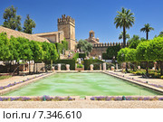 Gardens in the Alcazar of Christian Monarchs in Cordoba, Andalusia Spain. Редакционное фото, агентство BE&W Photo / Фотобанк Лори