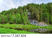 Река Чусовая, Урал. Стоковое фото, фотограф Сергей Завьялов / Фотобанк Лори
