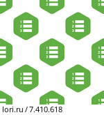 Numbered list pattern. Стоковая иллюстрация, иллюстратор Иван Рябоконь / Фотобанк Лори