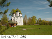 Храм Архангела Михаила в селе Микулино Городище (2015 год). Стоковое фото, фотограф Александр Курлович / Фотобанк Лори