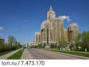 Жилой комплекс "Триумф Астаны" в Астане (2015 год). Редакционное фото, фотограф Вячеслав Евсеев / Фотобанк Лори
