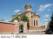 Храм иконы Пресвятой Богородицы «Отрада и Утешение» (Ватопедской) на Ходынском поле близ Солдатенковской, ныне Боткинской, больницы г. Москвы. (2015 год). Редакционное фото, фотограф stargal / Фотобанк Лори