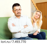 Couple quarelling over adultery. Стоковое фото, фотограф Яков Филимонов / Фотобанк Лори