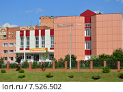 Школа № 1. Московская обл., Наро-Фоминский р-н, пос. Селятино, ул. Спортивная, 7а (2015 год). Стоковое фото, фотограф lana1501 / Фотобанк Лори