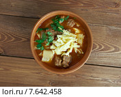 Mampar Uighur soup - Уйгурский суп, блюдо центральной Азии. Стоковое фото, фотограф Александр Fanfo / Фотобанк Лори