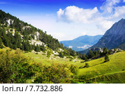 Rocky mountain landscape in summer. Стоковое фото, фотограф Яков Филимонов / Фотобанк Лори