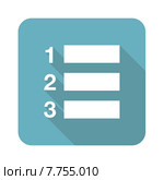 Square numbered list icon. Стоковая иллюстрация, иллюстратор Иван Рябоконь / Фотобанк Лори