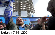 Болельщики на футбольном матче Зенит-ЦСКА, Чемпионат России, Премьер-Лига (2015 год). Редакционное видео, видеограф Данил Руденко / Фотобанк Лори