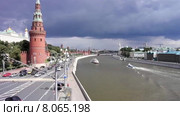 Москва. Кремлевская набережная. Time-lapse (2015 год). Стоковое видео, видеограф Parmenov Pavel / Фотобанк Лори