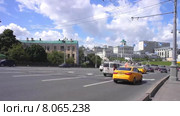 Съезд с Большого Каменного моста на Боровицкую площадь. Time-lapse (2015 год). Стоковое видео, видеограф Parmenov Pavel / Фотобанк Лори