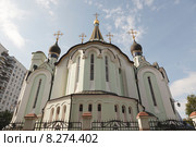 Православная церковь Воскресения Христова в Сокольниках. Москва (2013 год). Стоковое фото, фотограф Ольга Липунова / Фотобанк Лори