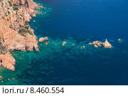 Прибрежный пейзаж острова Корсика, лето (2015 год). Стоковое фото, фотограф EugeneSergeev / Фотобанк Лори