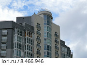 Современный жилой дом на улице Алабяна в Москве (Жилой комплекс "Мономах") (2015 год). Стоковое фото, фотограф Александр Замараев / Фотобанк Лори