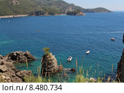 Греция, Корфу, Палеокастрица, море (2015 год). Стоковое фото, фотограф Цветкова Елена / Фотобанк Лори