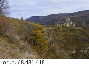 Сентинский храм в горах Карачаево-Черкесии. Стоковое фото, фотограф Алексей Бок / Фотобанк Лори