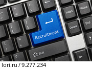 Концептуальная клавиатура. Клавиша Recruitment ("Рекрутинг") Стоковое фото, фотограф Самохвалов Артем / Фотобанк Лори
