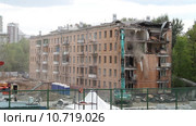 Снос дома в Москве (2015 год). Редакционное видео, видеограф Андрей Пожарский / Фотобанк Лори