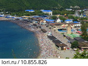 Пейзаж популярного курорта Архипо-Осиповка, панорама (2015 год). Редакционное фото, фотограф Игорь Архипов / Фотобанк Лори