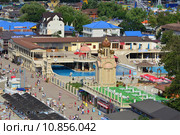 Пейзаж популярного курорта Архипо-Осиповка, панорама (2015 год). Редакционное фото, фотограф Игорь Архипов / Фотобанк Лори