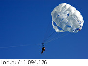 white   parachute and sky mexico. Стоковое фото, фотограф luca mason / PantherMedia / Фотобанк Лори