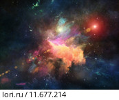 Nebula Backdrop. Стоковое фото, фотограф Andrew Ostrovsky / PantherMedia / Фотобанк Лори