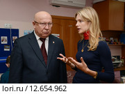 Валерий Шанцев и Наталья Водянова (2015 год). Редакционное фото, фотограф Андрей Забродин / Фотобанк Лори