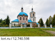 Новоспасское, поместье семьи Глинок. Тихвинская церковь (2015 год). Редакционное фото, фотограф Сергей Лаврентьев / Фотобанк Лори