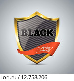 Black friday badge with ribbon. Стоковая иллюстрация, иллюстратор Mihaly Pal Fazakas / PantherMedia / Фотобанк Лори