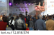 Тбилисоба в Москве. Зрители перед сценой во время концерта (2015 год). Редакционное видео, видеограф Сергей Соболев / Фотобанк Лори