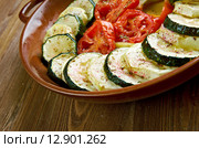 Fırında Kabak Dizme.Turkish cuisine. Стоковое фото, фотограф Александр Fanfo / Фотобанк Лори