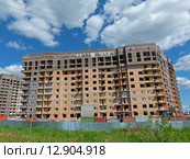 ЖК "Татьянин парк", строящийся дом (2015 год). Редакционное фото, фотограф ДЕНЩИКОВ Александр Витальевич / Фотобанк Лори