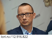 Яцек Кшиштоф Пастушка (Jacek Krzysztof Pastuszka), президент ООО «Пивоваренная компания «Балтика», на Евразийском пивоваренном форуме (2015 год). Редакционное фото, фотограф Александр Замараев / Фотобанк Лори