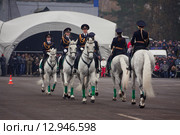 Interpolitex-2015. Конная полиция. Редакционное фото, фотограф Julia Shepeleva / Фотобанк Лори