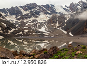 Озеро Мутное в Фанских горах, Таджикистан. Стоковое фото, фотограф Александр Усик / Фотобанк Лори