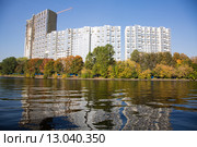 Химки. Строительство новых многоэтажных домов (2015 год). Стоковое фото, фотограф Михаил Ворожцов / Фотобанк Лори
