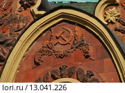Фрагмент павильона № 35 «Табак» на ВДНХ в Москве (2014 год). Редакционное фото, фотограф lana1501 / Фотобанк Лори