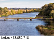 Река Сейм в городе Льгове (2015 год). Стоковое фото, фотограф Сергей Лаврентьев / Фотобанк Лори