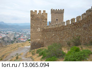 У стен Консульского замка. Судак, Крым (2013 год). Стоковое фото, фотограф Виктор Карасев / Фотобанк Лори