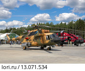Ми-17В-5 и МИ-38-2 (2015 год). Редакционное фото, фотограф Михаил Феоктистов / Фотобанк Лори