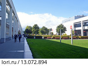 Выставочный центр Messe Munchen (New Munich Trade Fair Centre) - Мюнхен, Германия (2013 год). Редакционное фото, фотограф Александр Замараев / Фотобанк Лори
