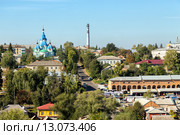 Вид на город Рыльск с горы Ивана Рыльского (2015 год). Стоковое фото, фотограф Сергей Лаврентьев / Фотобанк Лори