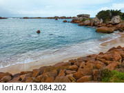 Tregastel coast view (Brittany, France) Стоковое фото, фотограф Юрий Брыкайло / Фотобанк Лори