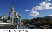 Крупнейшая и самая высокая мусульманская мечеть в Европе. Редакционное видео, видеограф Павел Котельников / Фотобанк Лори