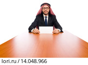 Arab businessman isolated on white. Стоковое фото, фотограф Elnur / Фотобанк Лори
