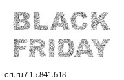 Стая птиц, образующих слова BLACK FRIDAY. Стоковая иллюстрация, иллюстратор LVV / Фотобанк Лори