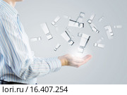 Exclamation sign in hands. Стоковое фото, фотограф Sergey Nivens / Фотобанк Лори