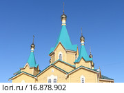 Церковь Рождества Христова в поселке Горный, Новосибирская область, Россия (2015 год). Стоковое фото, фотограф Наталия Макарова / Фотобанк Лори