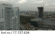 Ходынское поле, Москва. Городское строительство. (2015 год). Стоковое видео, видеограф Евгений Ковалев / Фотобанк Лори
